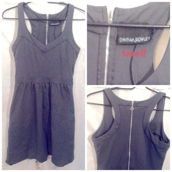 CYNTHIA ROWLEY GRAY DRESS - Picture 5 of 10